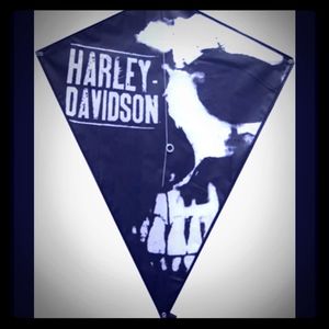 Vintage 80s Harley Davidson skull kite